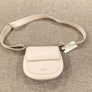 TED BAKER London Pristine Light Pink Flavor Crossbody Leather Bag New With Tags